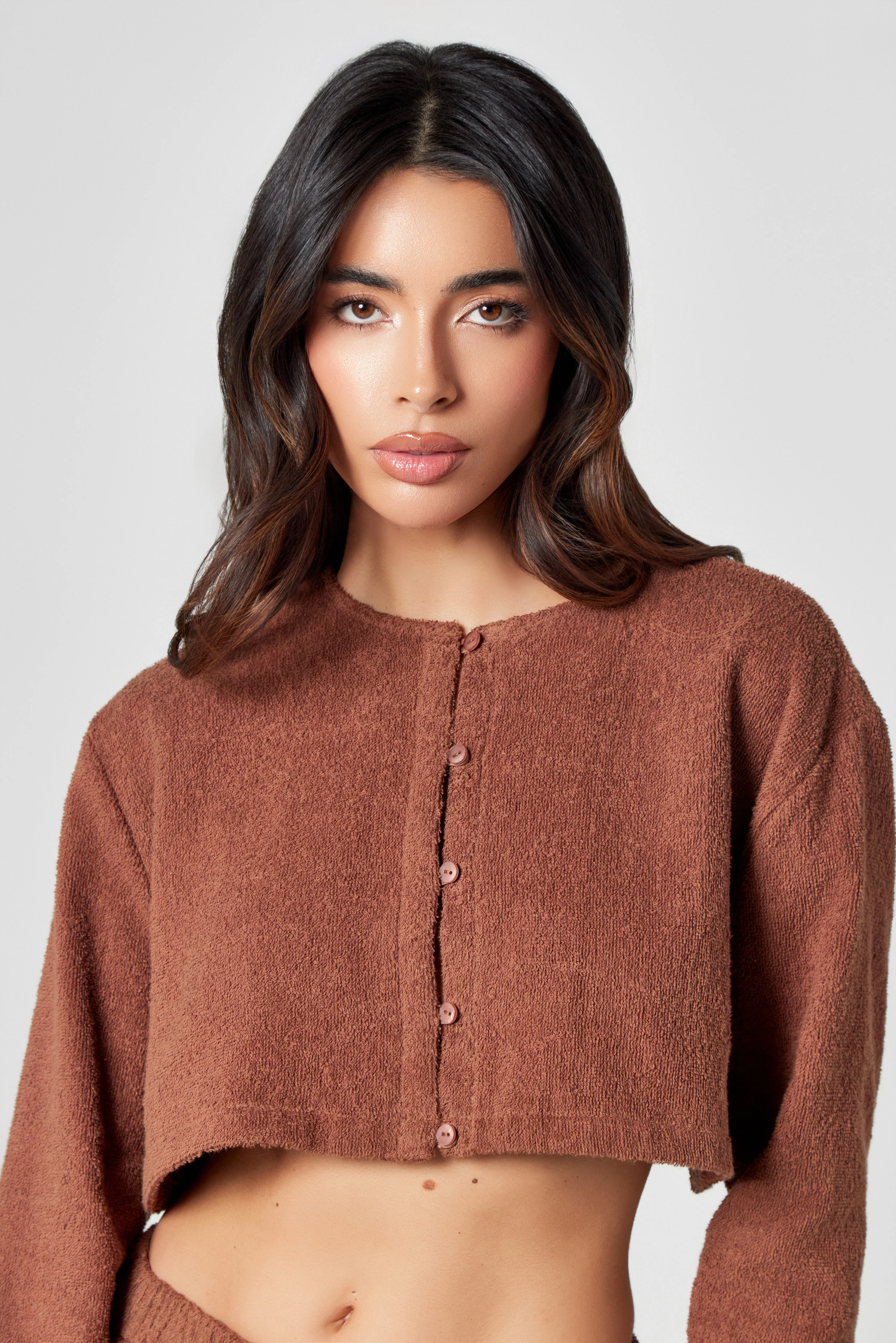 Brown Towelling Co-Ord - Image 7