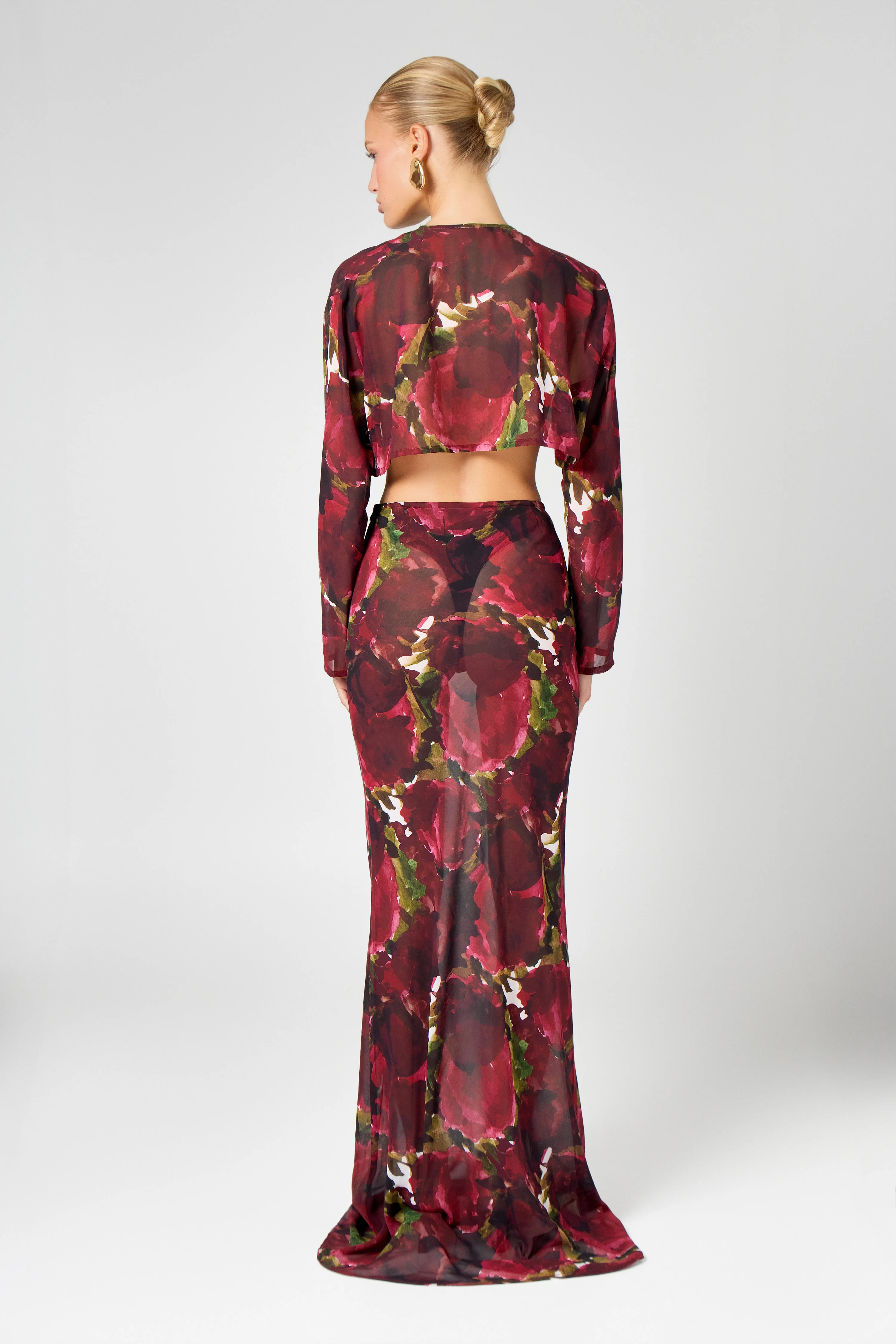 Burgundy Floral Co-Ord - Image 3