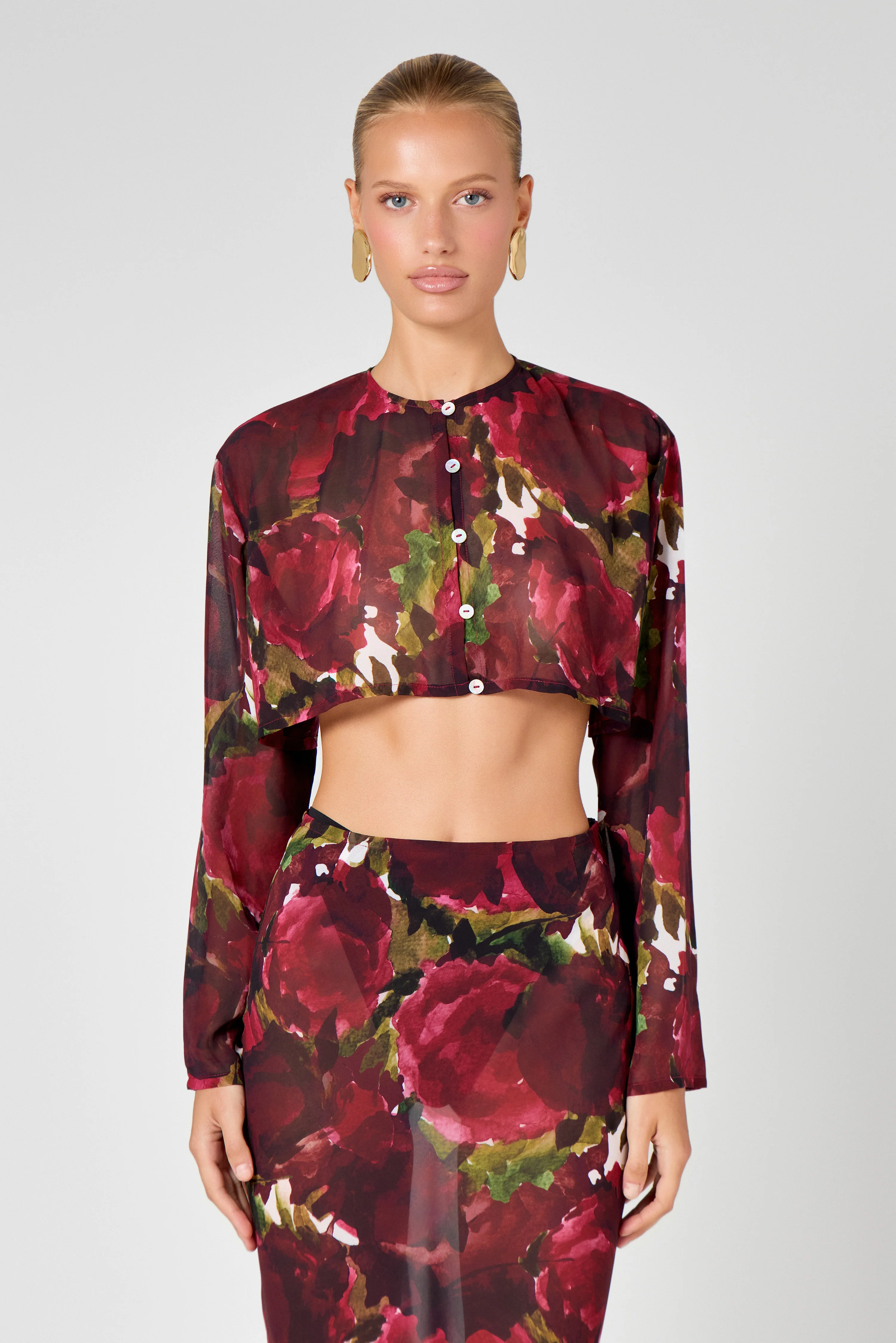 Burgundy Floral Co-Ord - Image 4