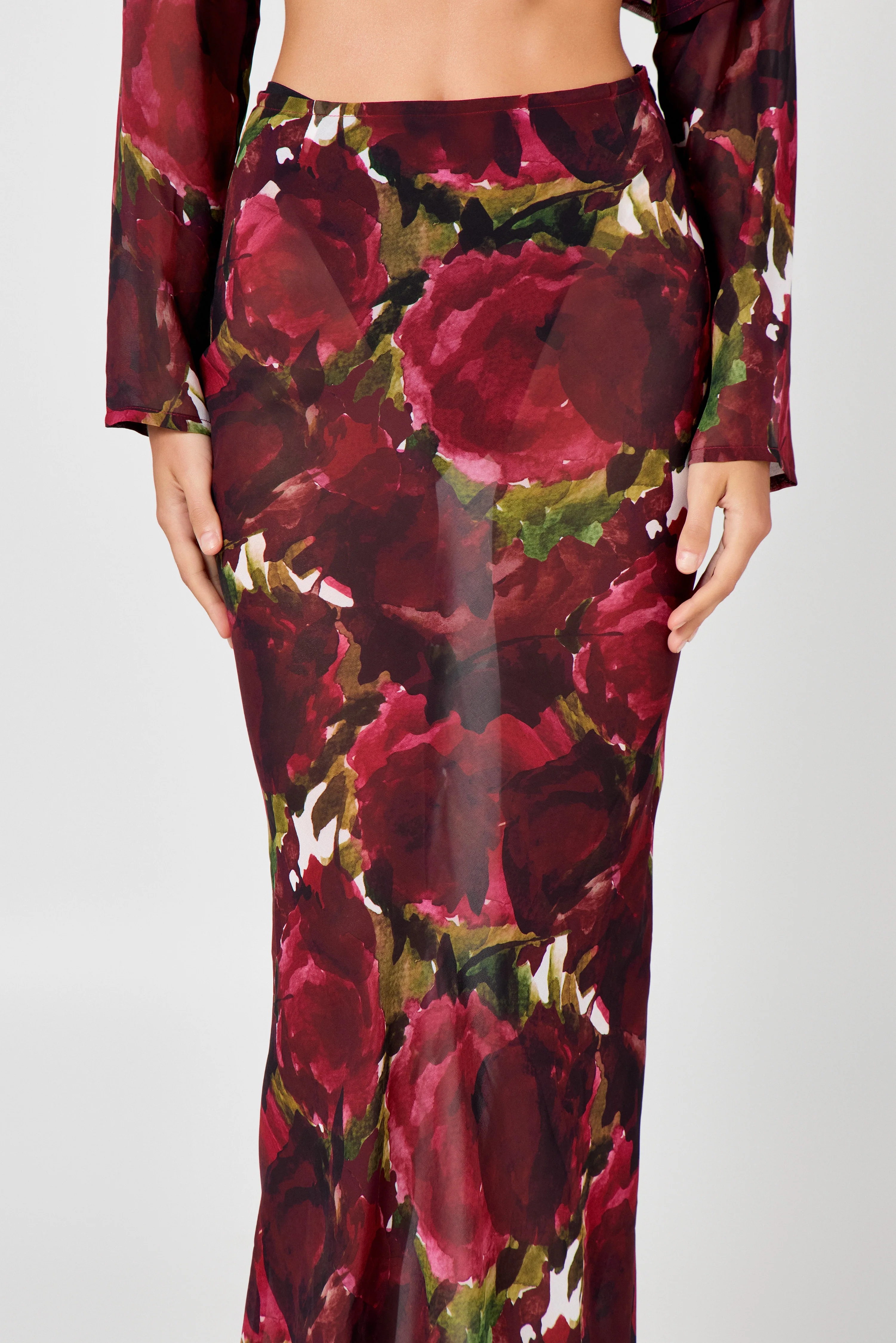 Burgundy Floral Co-Ord - Image 7