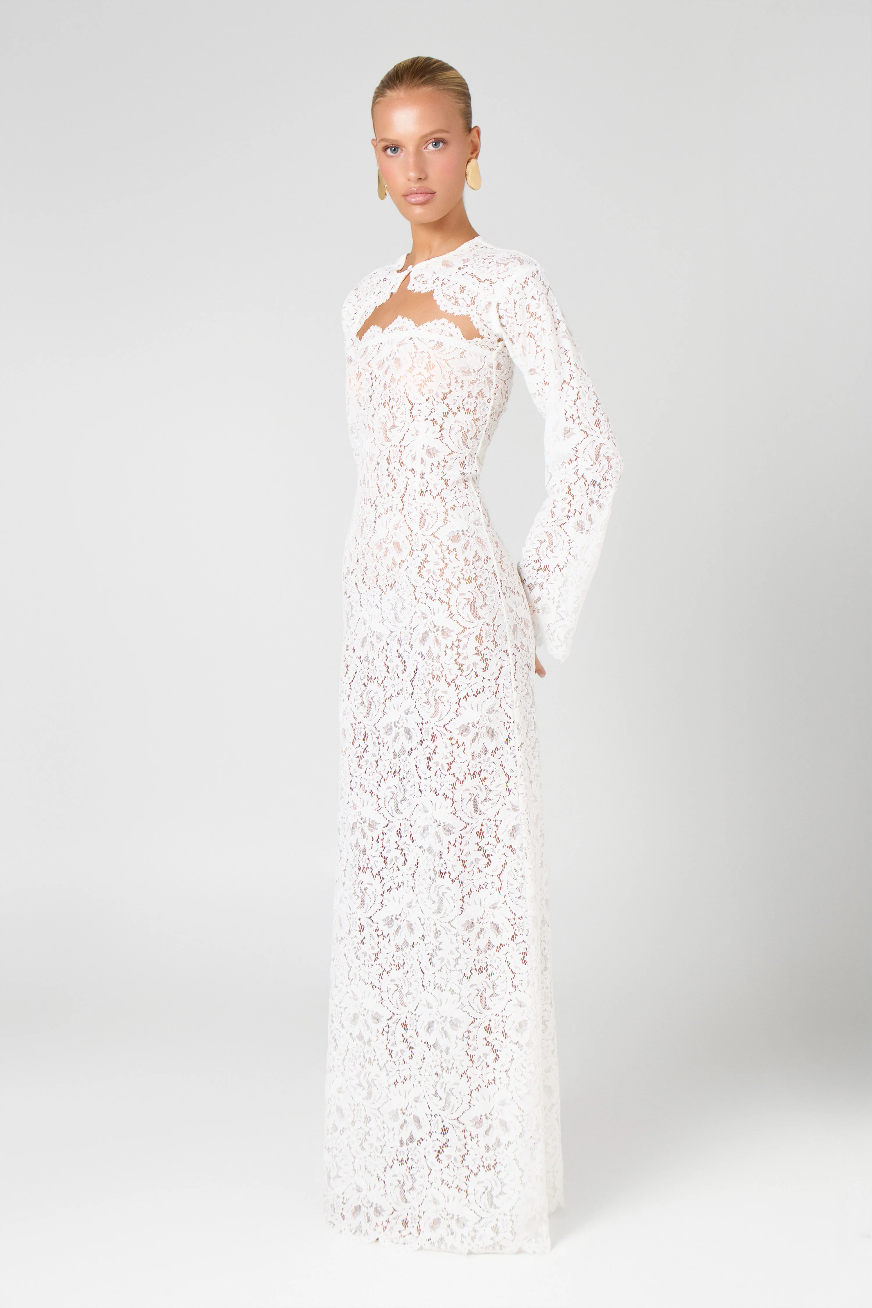 Ivory Lace Sleeves - Image 4
