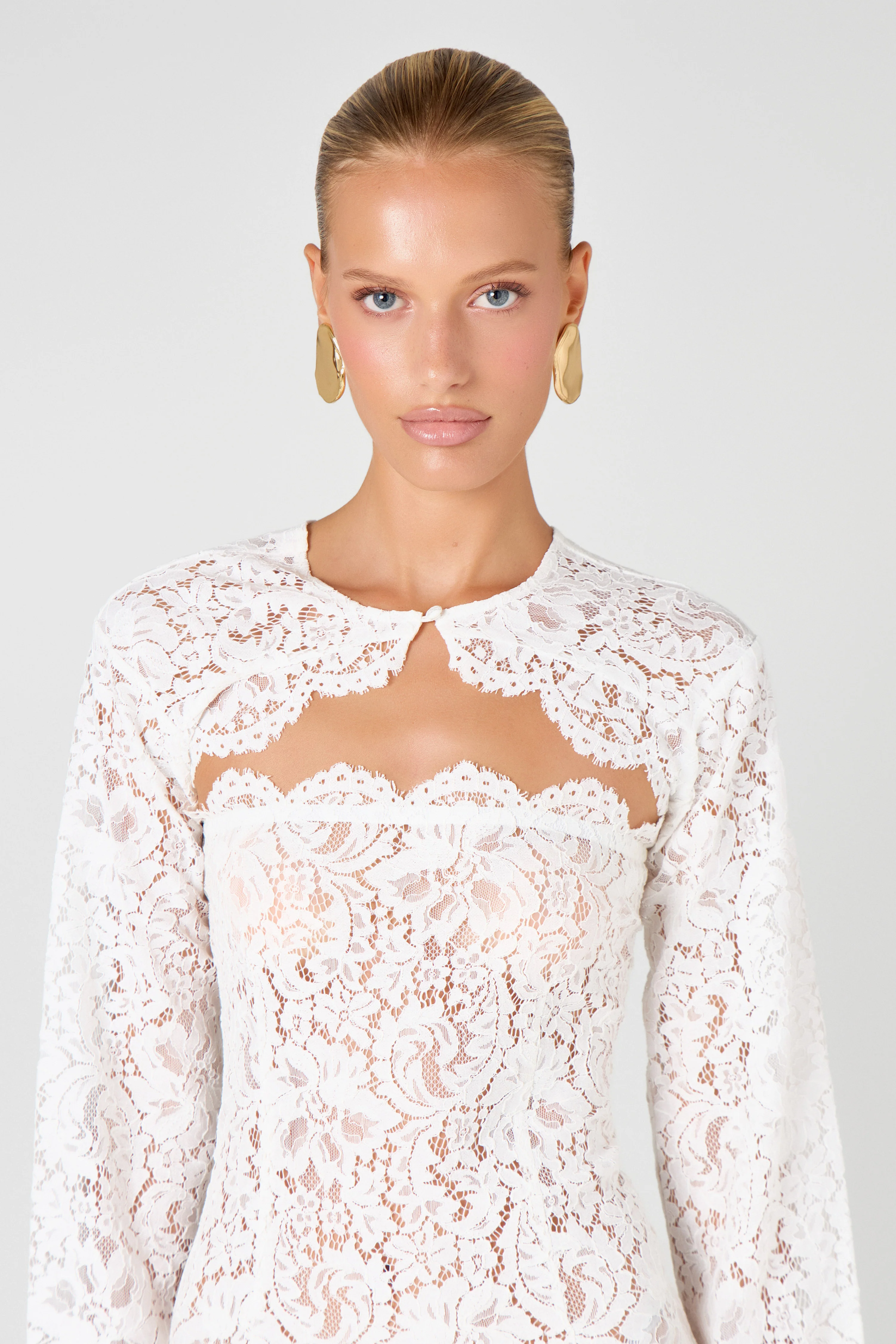 Ivory Lace Sleeves - Image 6