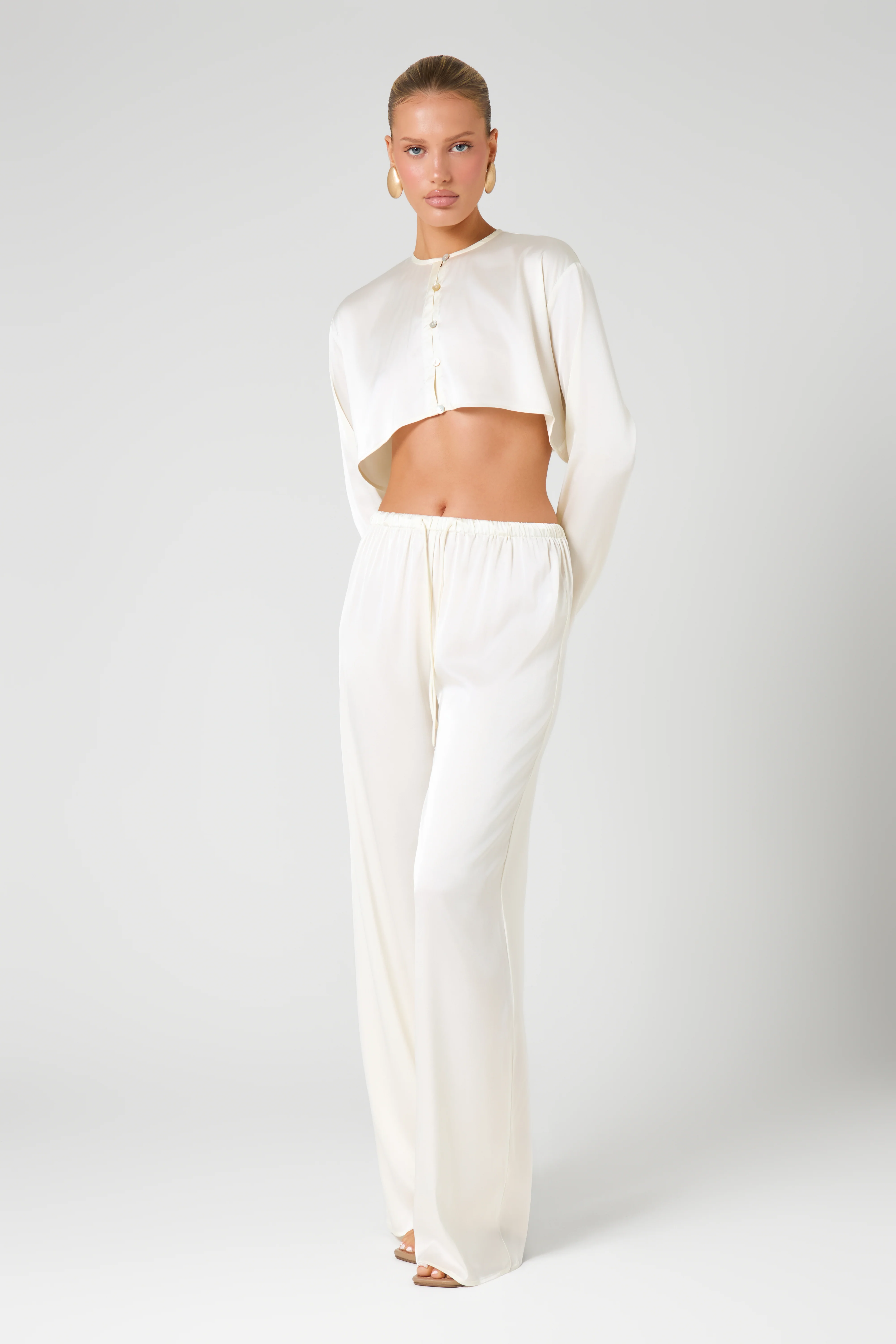 Oyster Satin Co-Ord - Image 3