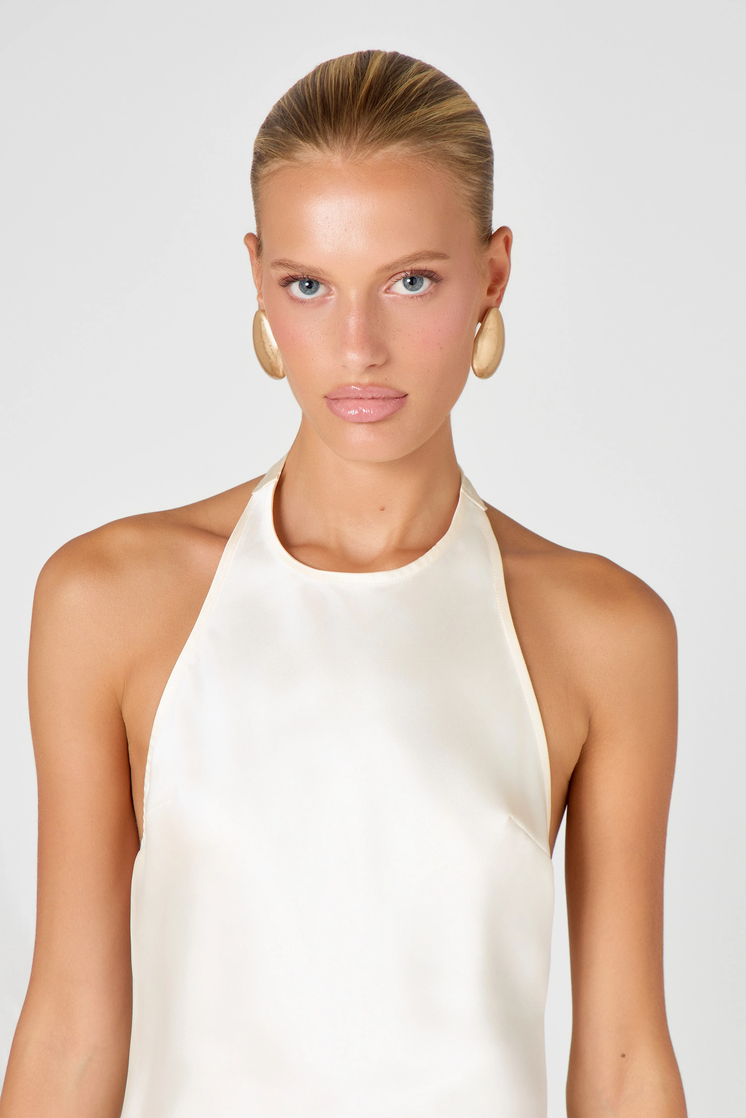 Ivory Halter Mini Dress - Image 5