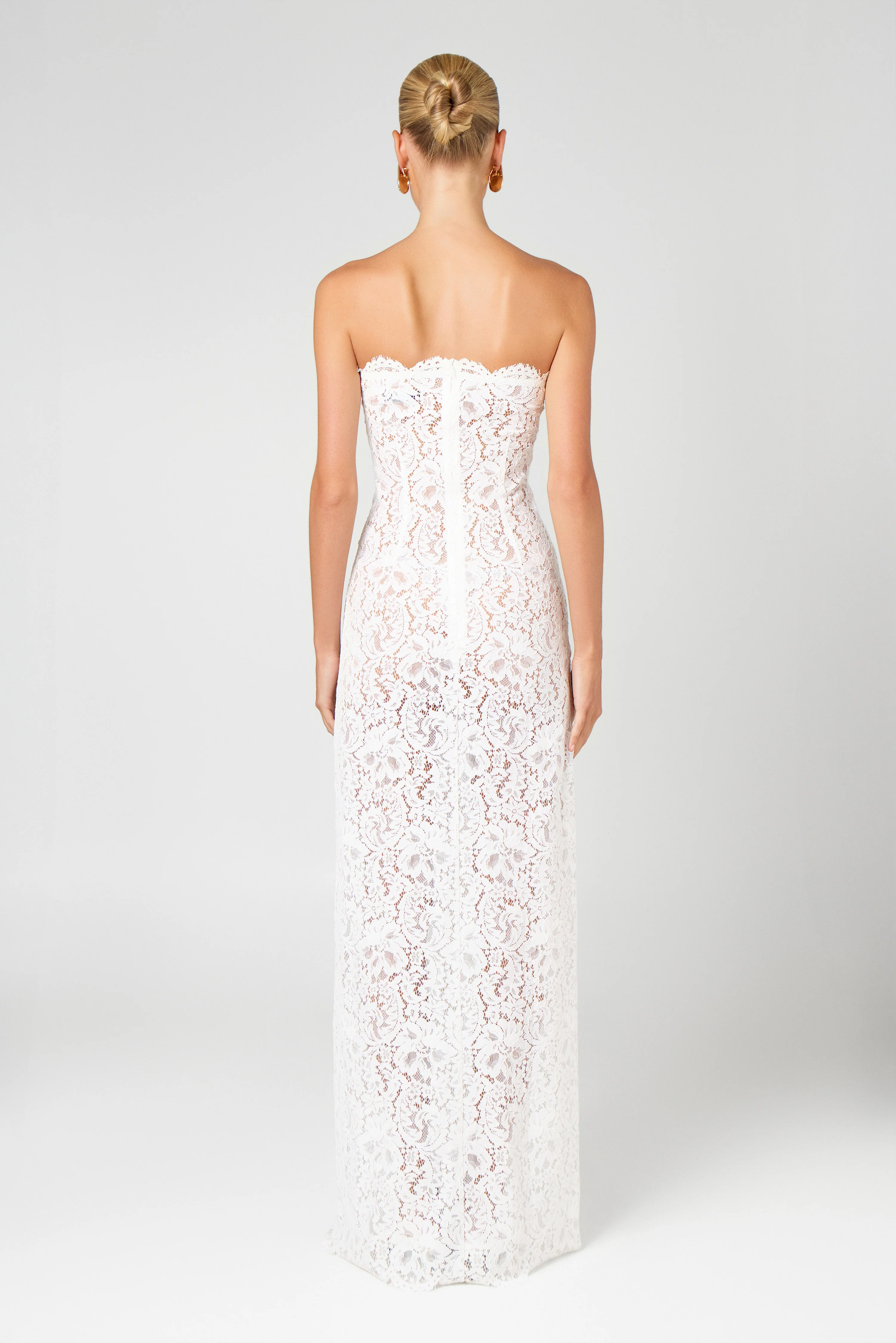 Ivory Unlined Maxi Dress - Image 3
