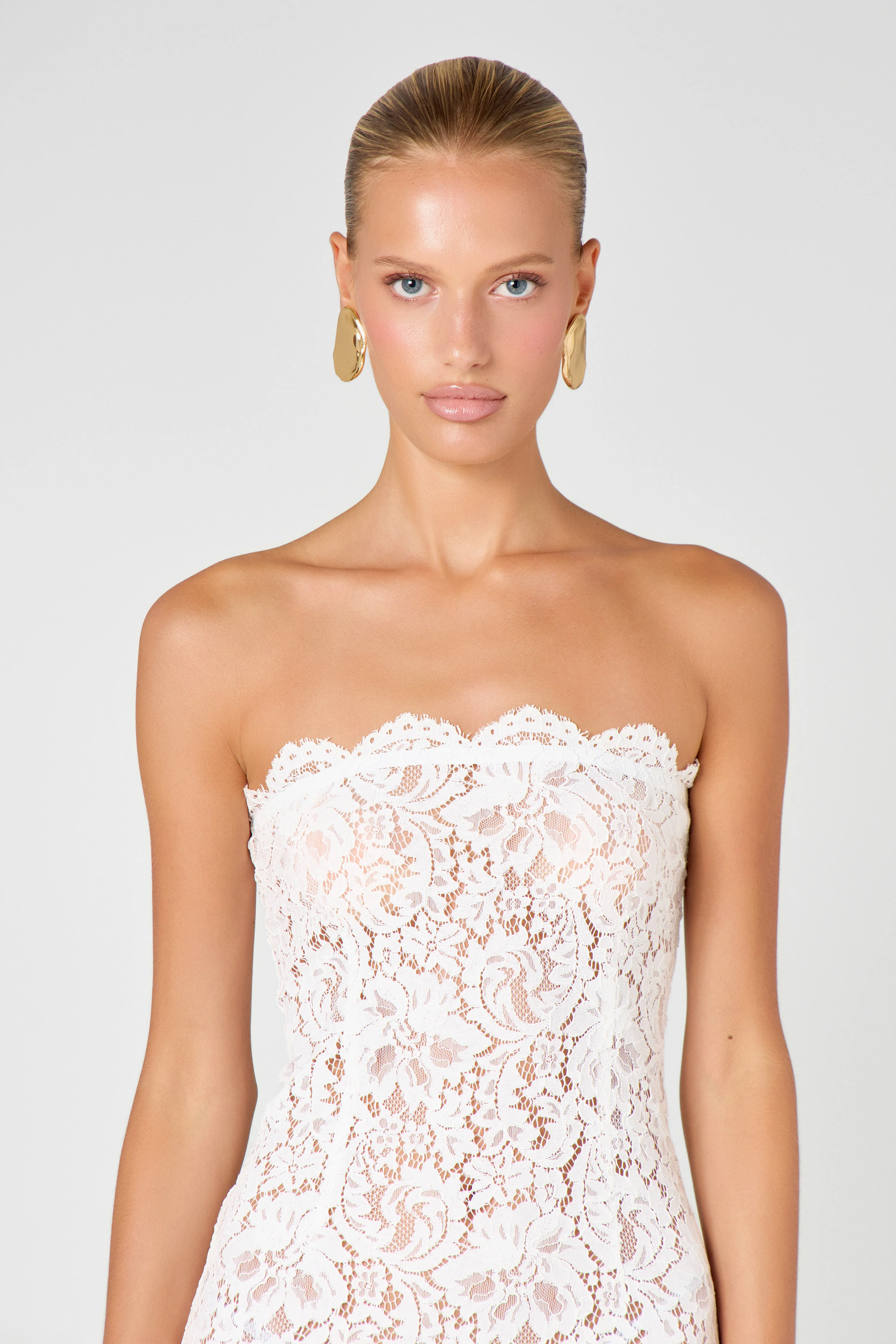 Ivory Unlined Maxi Dress - Image 4