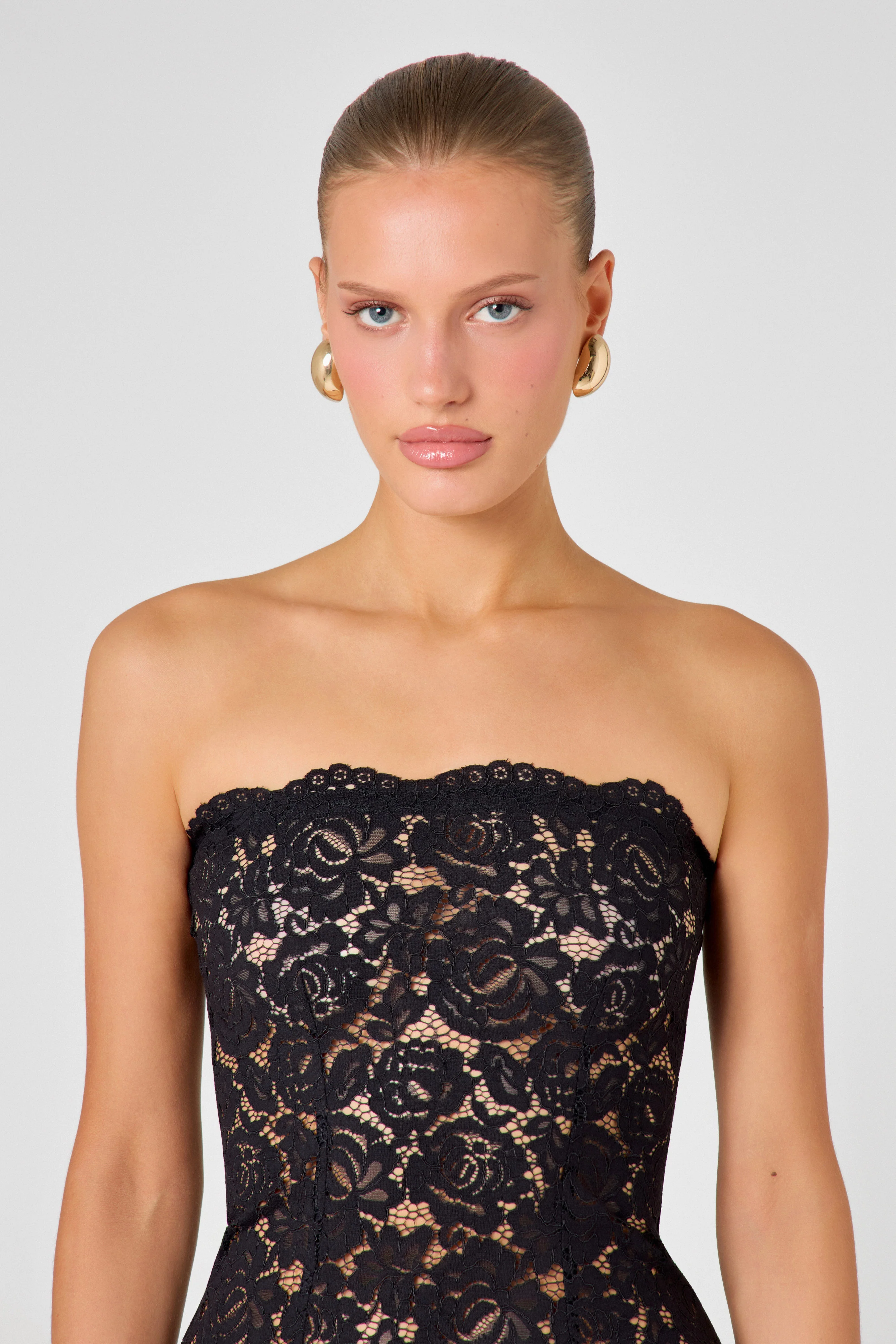 Lace Unlined Mini Dress - Image 5
