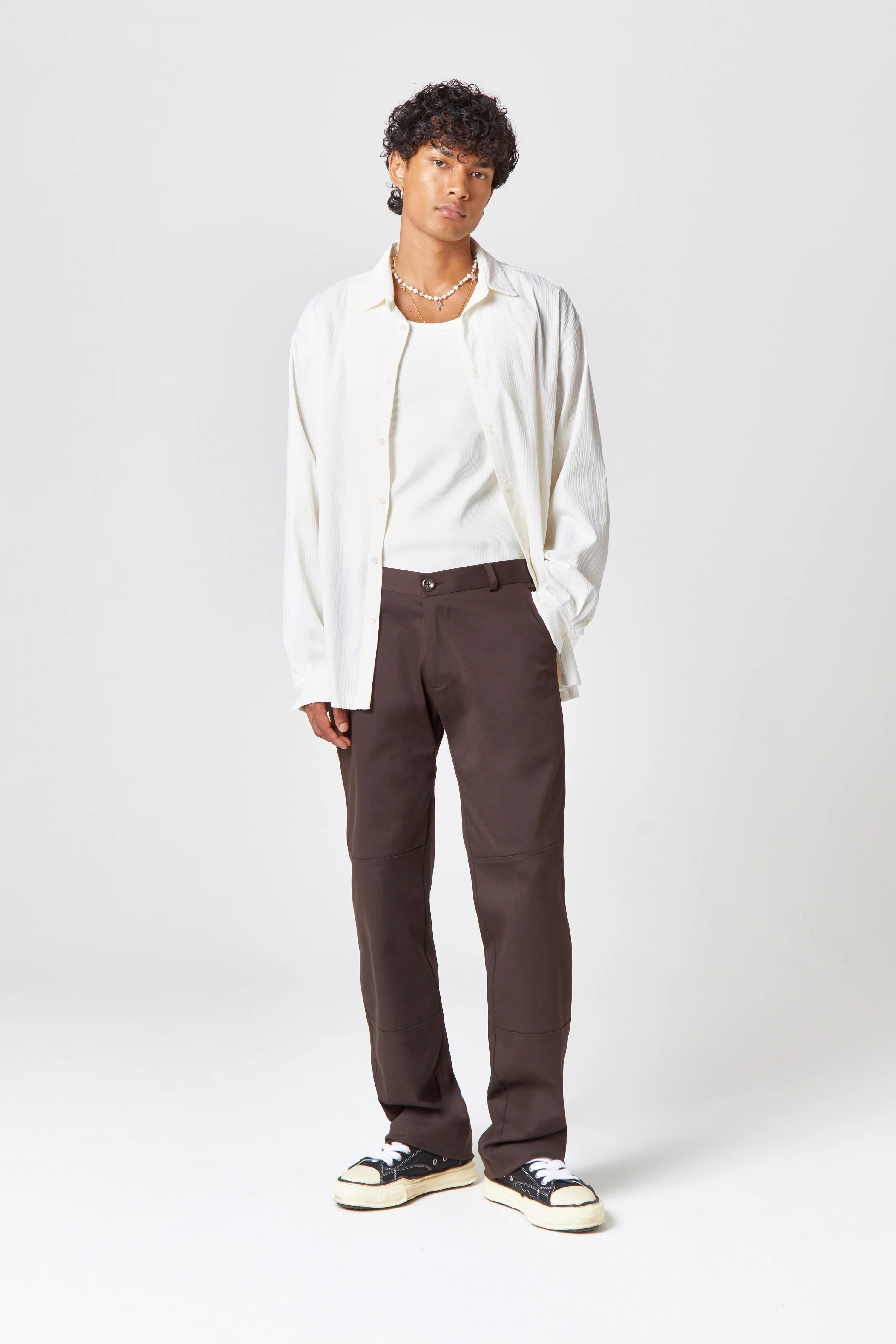 Homme Brown Utility Trouser - Image 4