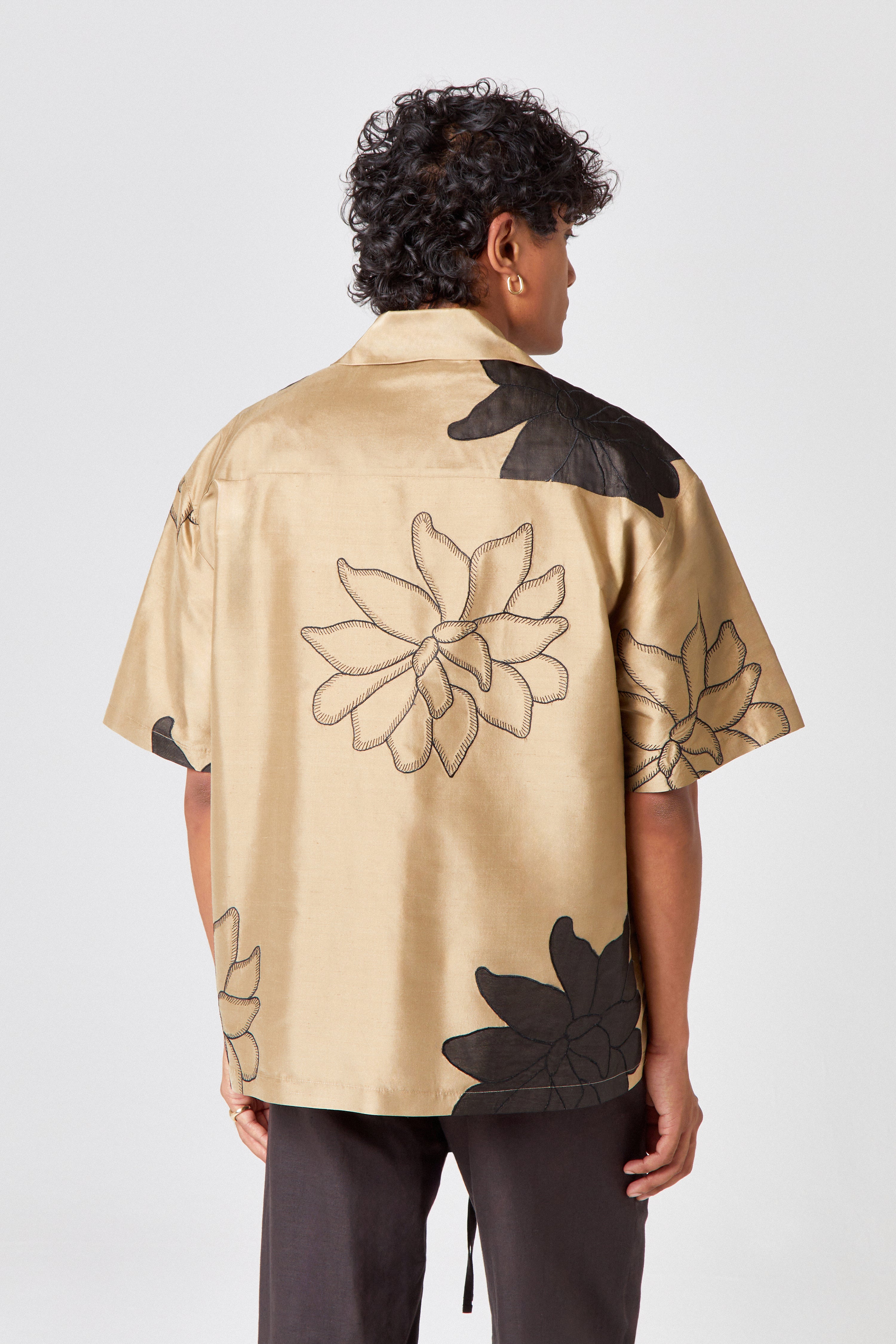 Homme Silk Floral Shirt - Image 3