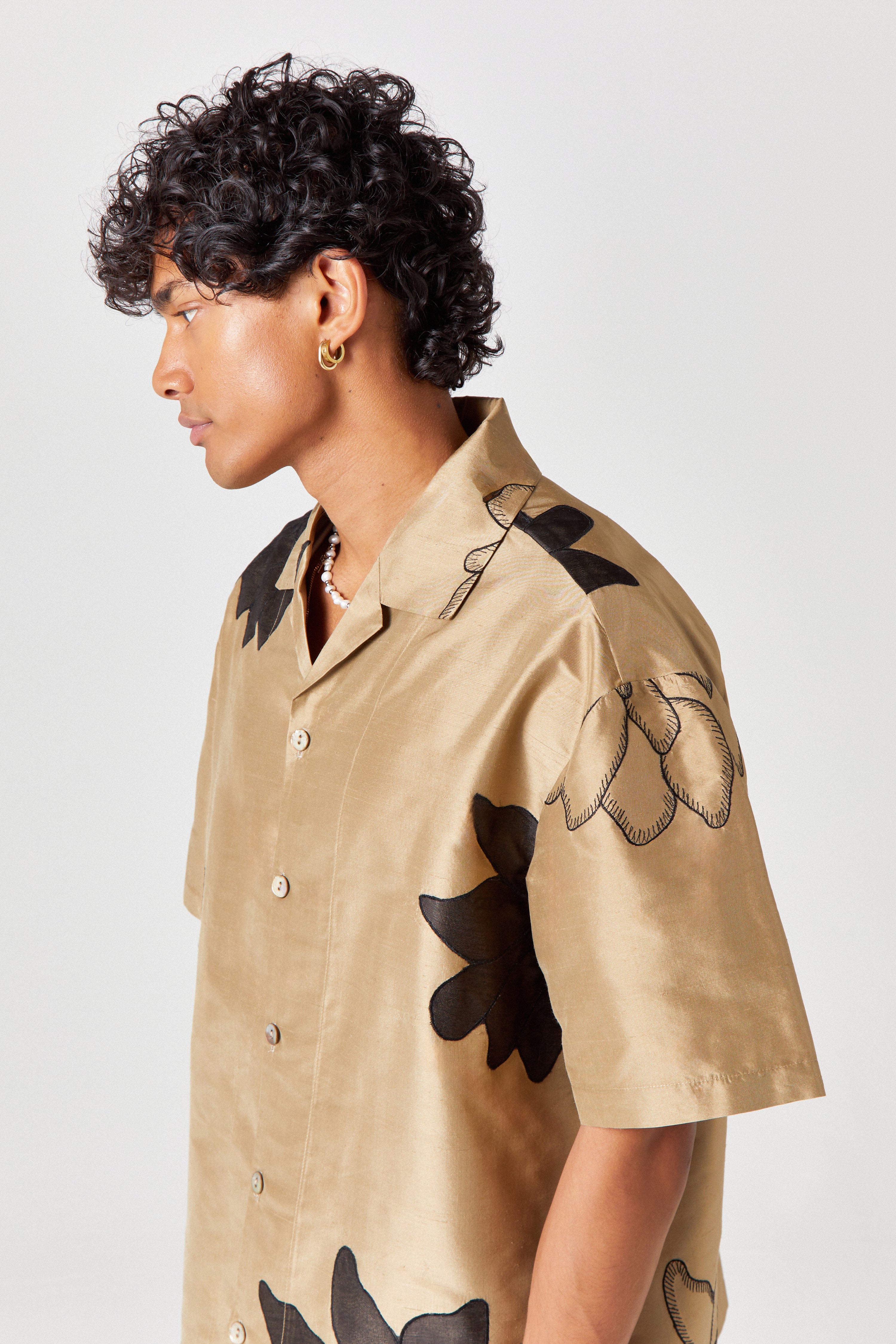 Homme Silk Floral Shirt - Image 5